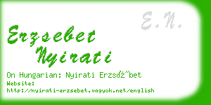 erzsebet nyirati business card